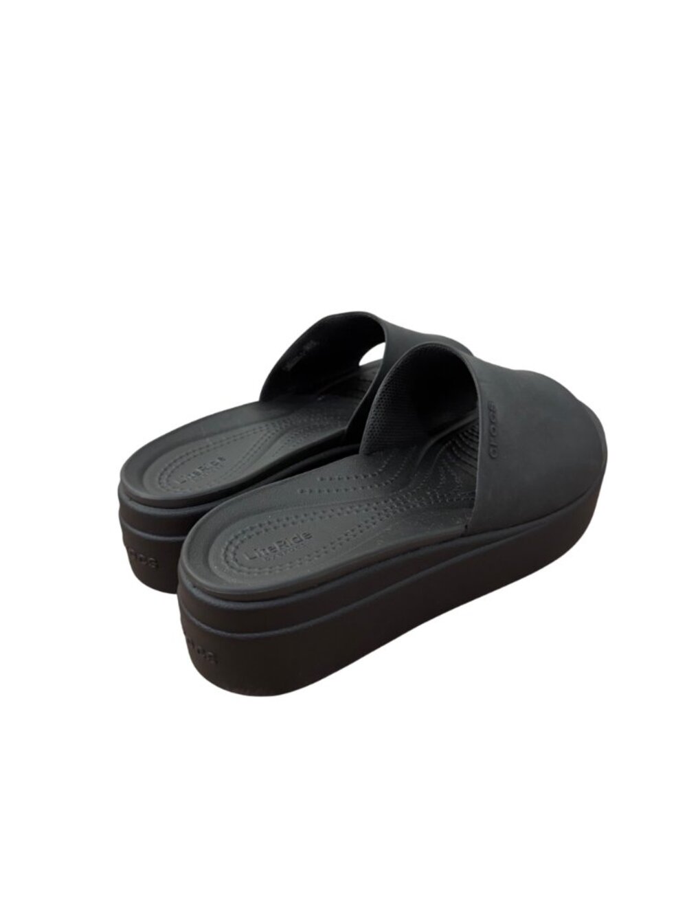 Crocs Womens LiteRide Platform Slides Black W8 Comfort Sandals - Picture 11 of 15
